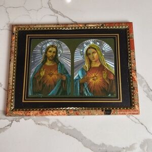 Sacred Heart of Jesus and the Immaculate Heart of Mary. 